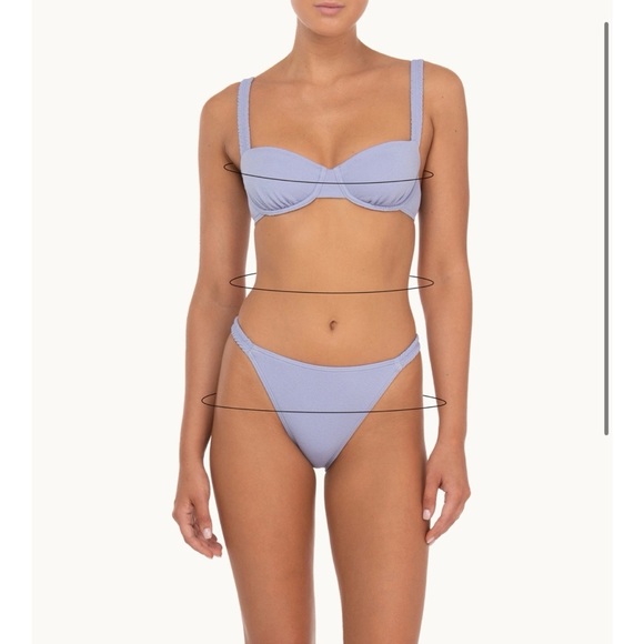 New Peony Free People Holiday One Piece Swimsuit Cut Out Swim Strapless Red Med - Picture 11 of 12